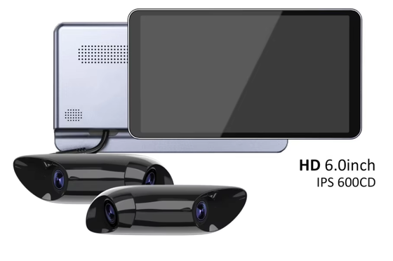 qualité  6.0 Inch IPS 600CD HD Digital Rear-View Mirror System with IP67 Dustproof and Waterproof Dual Side Cameras for Blind Spot Monitoring usine