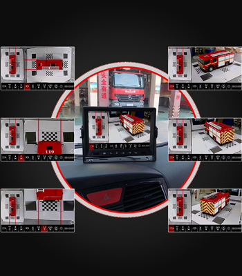 Caméra de secours 4CH HD 1080P de camion commercial de système de sécurité de caméra de la voiture IP67