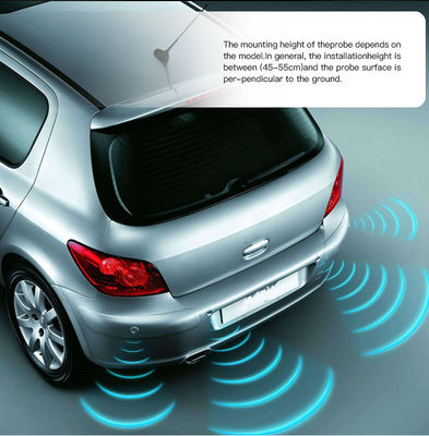 Car Parking Radar System with Rear Obstacle Detection and LED Distance Display Screen