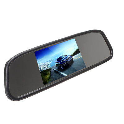 Moniteurs automatiques de miroir de vue arrière affichage à cristaux liquides de 4,3 pouces renversant l'aide 2 poids du commerce d'entrée