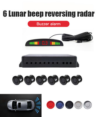 Kit de capteurs de stationnement de voiture à affichage LED, 6 capteurs de marche arrière ultrasoniques, étanche IP68, Assistant de sécurité du véhicule pour la Protection du stationnement automobile