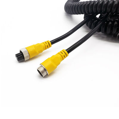 Cordon de bobine à 2 conducteurs avec fil d'extension à ressort rétractable pour camions-bus