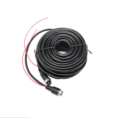 PVC 4 Pin Aviation Cable Wearproof Pull en métal résistant et élastique