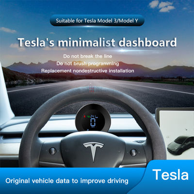 Indicateurs de sécurité d'avertissement automobile LED Tableau de bord numérique Tesla
