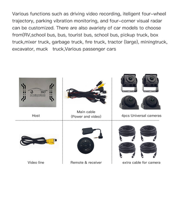 Vue arrière et Front View Camera RoHS de système de navigation de multimédia de voiture de DC12V rv
