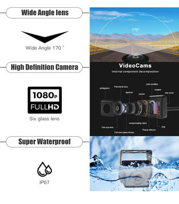 Système de navigation pour camion avec caméra intégrée à 360°, AHD 1080P et surveillance des angles morts