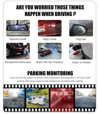 Système de navigation et de caméra pour camions avec détection du point mort et AHD 1080P pour un recul sûr