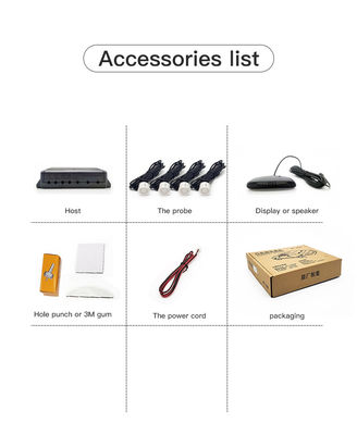 4 capteurs radar de stationnement automatique, système de moniteur de recul avec affichage LED marche/arrêt pour Honda Civic