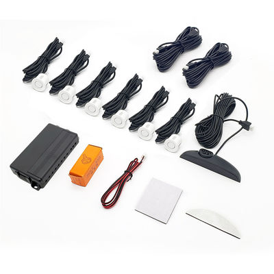 6 capteurs Capteur de stationnement LED, Parktronic automatique en marche arrière Buzzer Radar de stationnement Moniteur pour Honda Civic