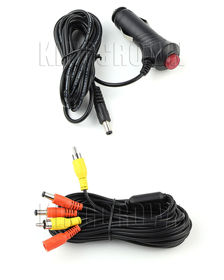 Des accessoires plus légers de caméra de voiture du câble 7m de prise de cigarette antirouille de DC24V pour la came de tiret