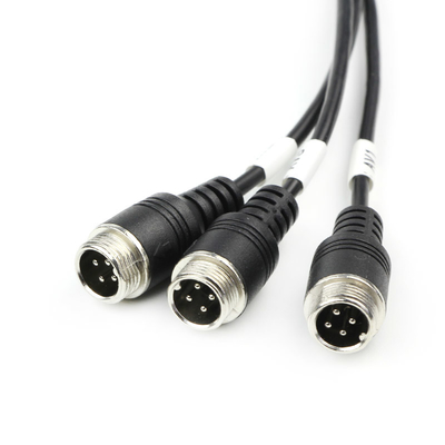 Accessoires de caméra de voiture d'ODM d'unité centrale 4 Pin Reversing Camera Extension Cable de FCC