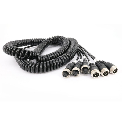 Accessoires de caméra de voiture d'ODM d'unité centrale 4 Pin Reversing Camera Extension Cable de FCC