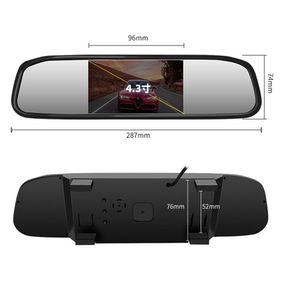 4,3&quot; caméra de secours de miroir d'arrière de TFT LCD avec l'affichage de boussole de Temp de moniteur de miroir