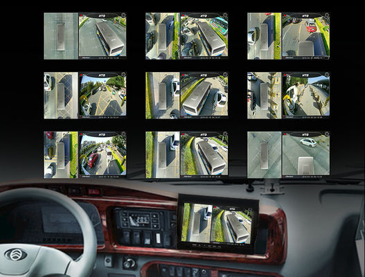 Caméra de sécurité pour véhicules commerciaux avec lentille anti-buée grand angle et moniteur d'angle mort universel