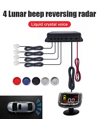 Système de capteur de stationnement universel de 16,5 mm 4 avec sonde LCD, affichage de distance, radar de secours inverse de voiture