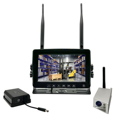 Système de caméra à vue arrière sans fil HD de 7 pouces DVR 1080P IP68 imperméable à l'eau Batterie magnétique Couverture complète du véhicule