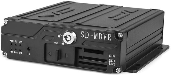 Système DVR mobile à 4 canaux avec moniteur VGA de 10 pouces, suivi GPS 4G et surveillance des conducteurs pour camions et véhicules de flotte