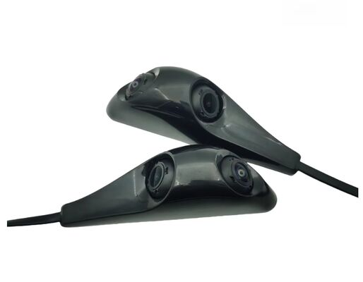 2 en 1 AHD 1080P Caméra d'observation latérale de voiture Système de surveillance du point mort Étanche à l'eau Pas de forage Facile à installer Caméra de sécurité du véhicule