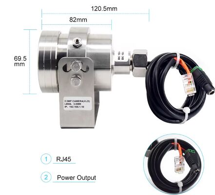 Anti-explosion des caméras automobiles à coque métallique pour camions et véhicules industriels