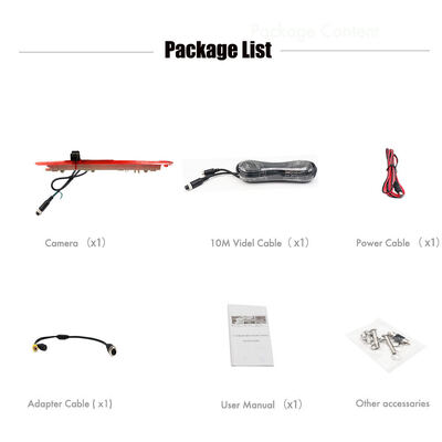 Écran haute définition pour caméra de recul Mercedes Benz Vito avec feu stop LED intégré