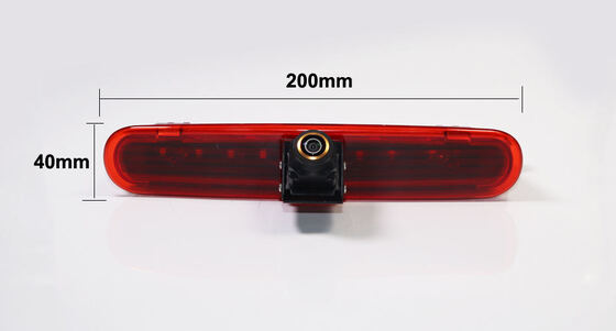 AHD 1080P 170° Caméra à vue arrière avec lentille à œil de poisson, lumière de frein LED Caméra pour Volkswagen VW Caddy Panel Life 2003-2019 OEM