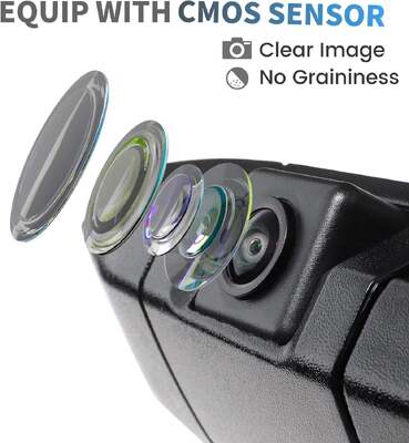 Poignée de caméra de recul pour Toyota Tacoma Pickup Installation facile et angle mort