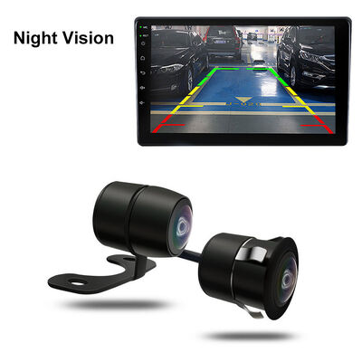 Mini caméra de recul étanche AHD 1080P à double objectif de 18,55 mm avec grand angle et vision nocturne pour le stationnement de voiture
