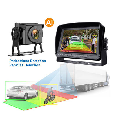 Système de surveillance personnalisable à 4 canaux pour grands véhicules avec vision nocturne et assistance au stationnement | Système de caméra de véhicule HD