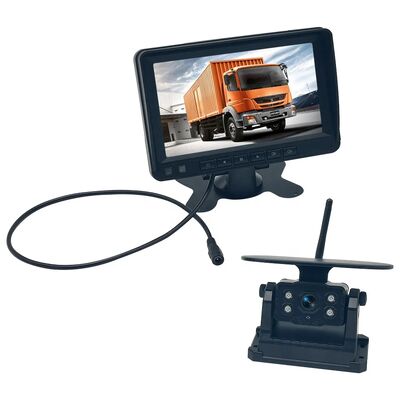 WiFi Solar Car Camera Magnetic Base Wireless AI BSD Blind Spot Alarm Rear Backup Camera Night Vision Waterproof No-Damage Installation