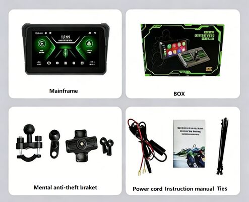 Enregistreur de moto sans fil Carplay/Androidauto, téléphone portable, écran de véhicule, navigation par projection