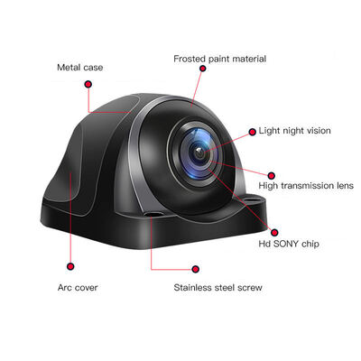 Caméra de vision latérale AHD 1080P Starlight, caméra de véhicule étanche à montage latéral pour camion, OEM ODM disponible