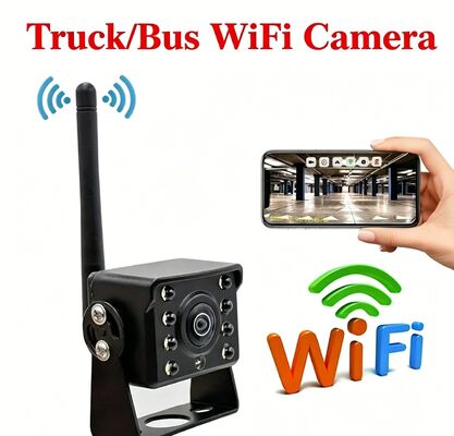 Caméra WiFi universelle pour camion 12-24V, caméra sans fil étanche montée sur bus avec Internet mobile, vision nocturne infrarouge haute définition pour MAN