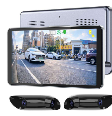 Double objectif 1080P Rétroviseur électronique 6 pouces Affichage très lumineux Corps en aluminium ultra-mince Résistant à l'eau Véhicule Rétroviseur Rétroviseur Caméra pour voitures