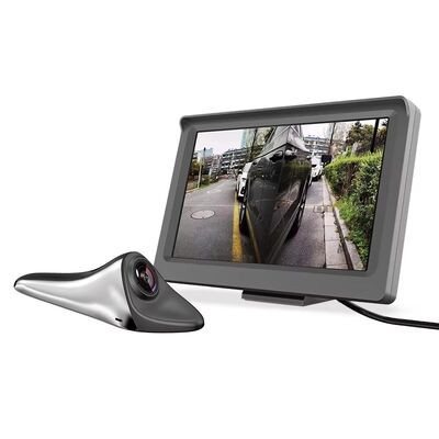 Shark Fin Streaming Electronic Rear View Mirror with 120 Degree View Angle 5 Inch LCD Screen and IP68 Waterproof Blind Zone Display System