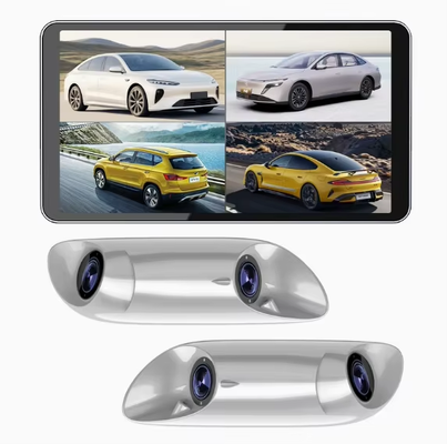 6 Inch Quad Split Touch CMS Electronic Rearview Mirror System with AHD 1080P HD and IP67 Waterproof Blind Spot Monitoring System