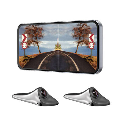 Dual WiFi Side View Mirror Camera with Infrared Night Vision IP67 Waterproof 5 Inch Display for Blind Spot Monitoring
