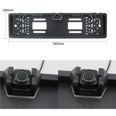 Capteur de stationnement de cadre de plaque d'immatriculation de voiture de l'UE de vente chaude, capteur de stationnement de secours de vue arrière étanche IP67 avec kit radar, OEM disponible
