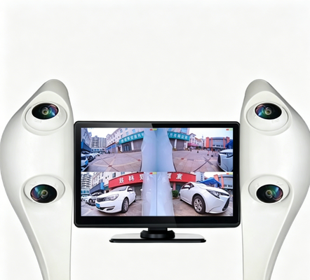 Système de caméra de vue latérale de voiture à double objectif AHD 1080P 7 pouces Moniteur RCA Connecteur Autocollant Montage Kit de surveillance de sécurité pour Suzuki Swift Hatchback