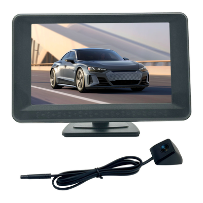 Écran de moniteur de vue arrière couleur TFT LCD de 5 pouces, système d'affichage de véhicule pour caméra de recul de stationnement de voiture, SUV, fourgonnette, camion