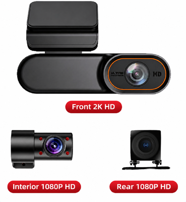 Caméra de bord intelligente 4G LTE 2K HD avec surveillance à distance en temps réel et GPS