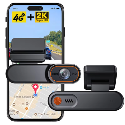 Caméra de bord intelligente 4G LTE 2K HD avec surveillance à distance en temps réel et GPS