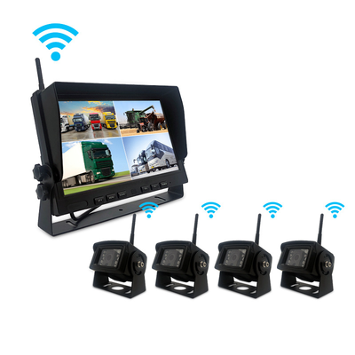 Wireless Backup Camera System with 10 Inch LCD Screen, IP68 Waterproof and 1080P HD Resolution for RV Truck